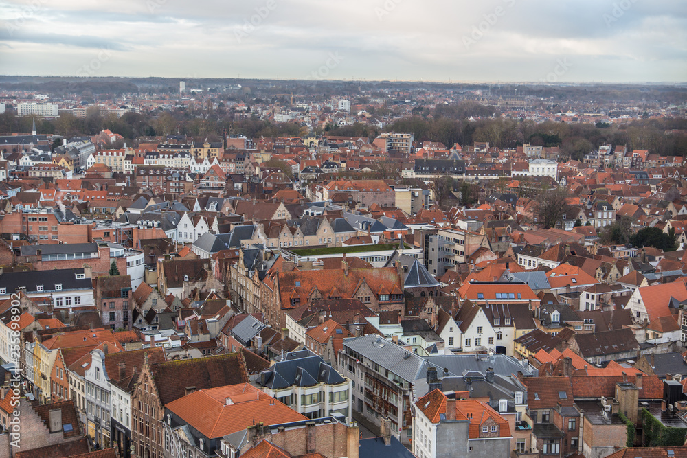 View of Brugge from high tower