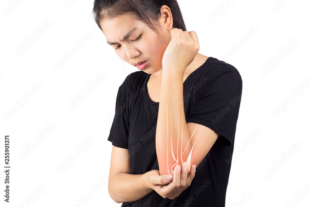 elbow bones injury white background elbow pain elbow bones injury white background elbow pain