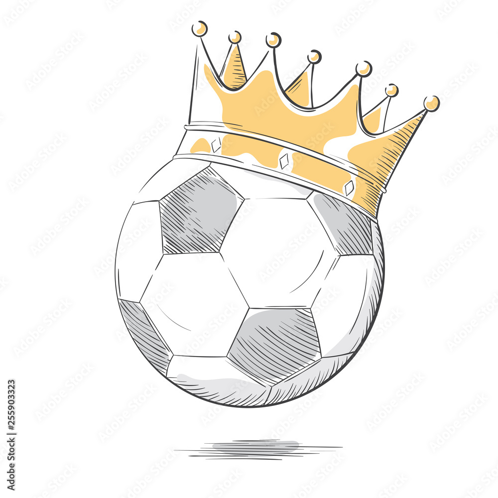 Free Vector | A plain sketch of a soccer player