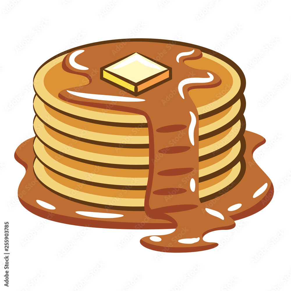 Pancake vector Stock Vector Adobe Stock
