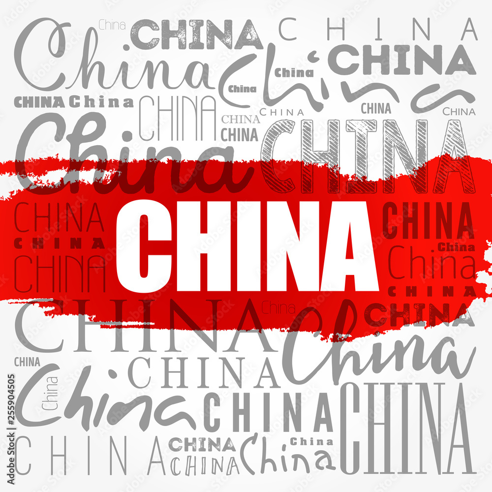 China wallpaper word cloud, travel concept background China wallpaper word cloud, travel concept background