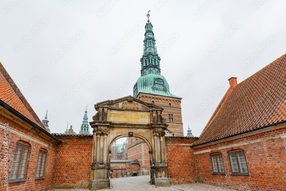 Afternoon exterior view of the famous Frederiksborg Castle