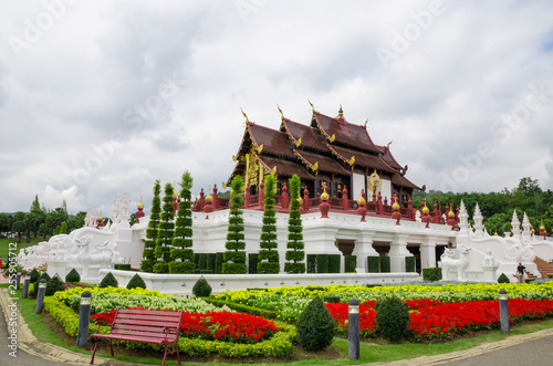 great temple in garden