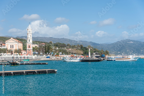 Old Port Village on the Southern Italian Mediterranean Coast