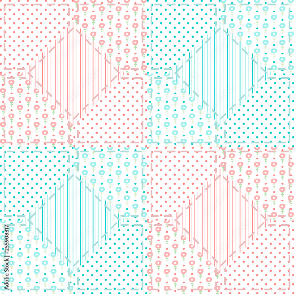 Patchwork seamless pattern Patchwork seamless pattern