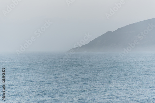 Misty Morning on the Southern Italian Mediterranean Coast