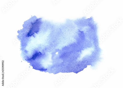 Abstract watercolor background image, isolated on white background.