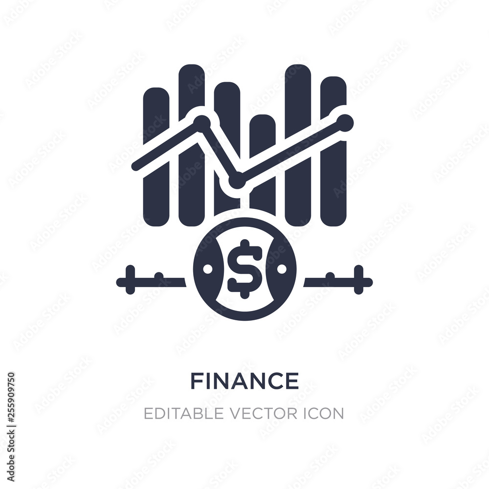 finance icon on white background. Simple element illustration from Business concept. finance icon on white background. Simple element illustration from Business concept.