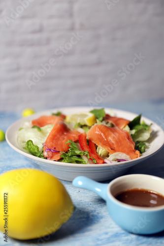 salmon vegetable salad