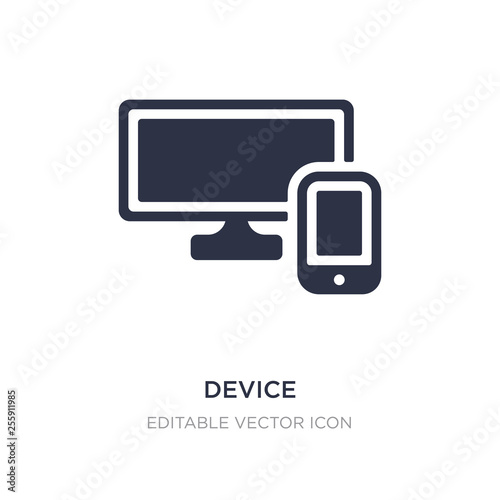 device icon on white background. Simple element illustration from Computer concept.