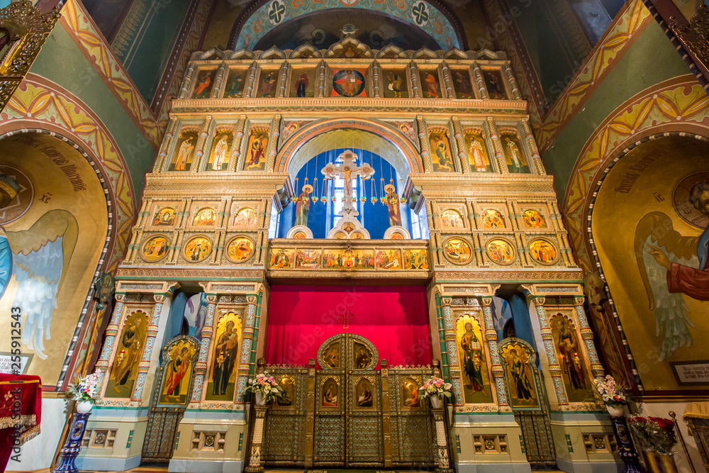 Interior of Cathedral of Saints Peter and Paul (Peterhof) - Saint Petersburg, Russia