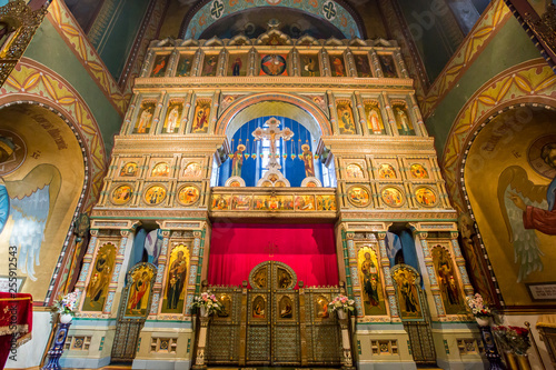 Interior of Cathedral of Saints Peter and Paul  Peterhof  - Saint Petersburg  Russia