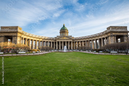 Kazan Cathedral or Kazanskiy Kafedralniy Sobor  also known as the Cathedral of Our Lady of Kazan  is a cathedral of the Russian Orthodox Church on the Nevsky Prospekt - Saint Petersburg  Russia
