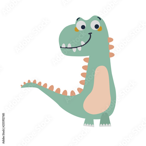 cute dinosaur drawn as vector for kids fashion 