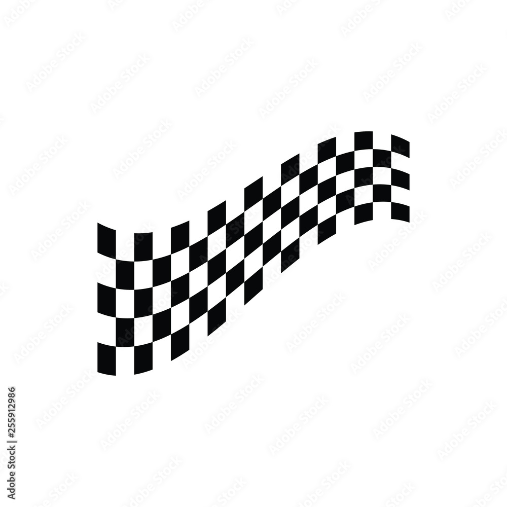Modern Race Flag Background Template