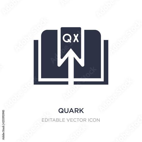 quark icon on white background. Simple element illustration from Edit tools concept.