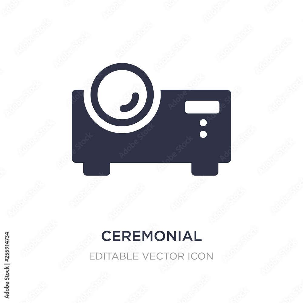 ceremonial icon on white background. Simple element illustration from Furniture and household concept. ceremonial icon on white background. Simple element illustration from Furniture and household concept.