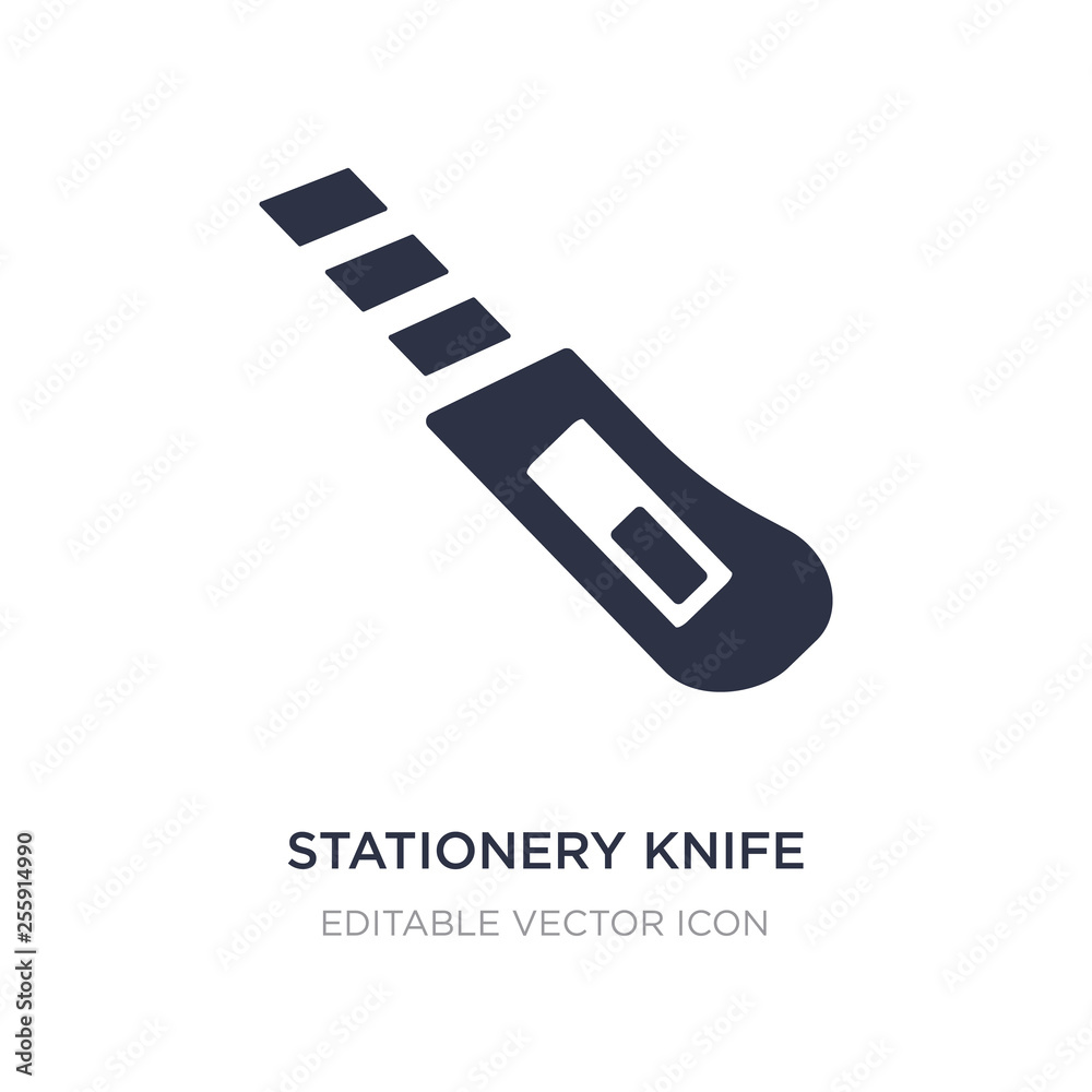 stationery knife icon on white background. Simple element illustration from General concept.