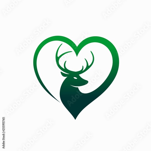 Deer Animal Lovers Logo
