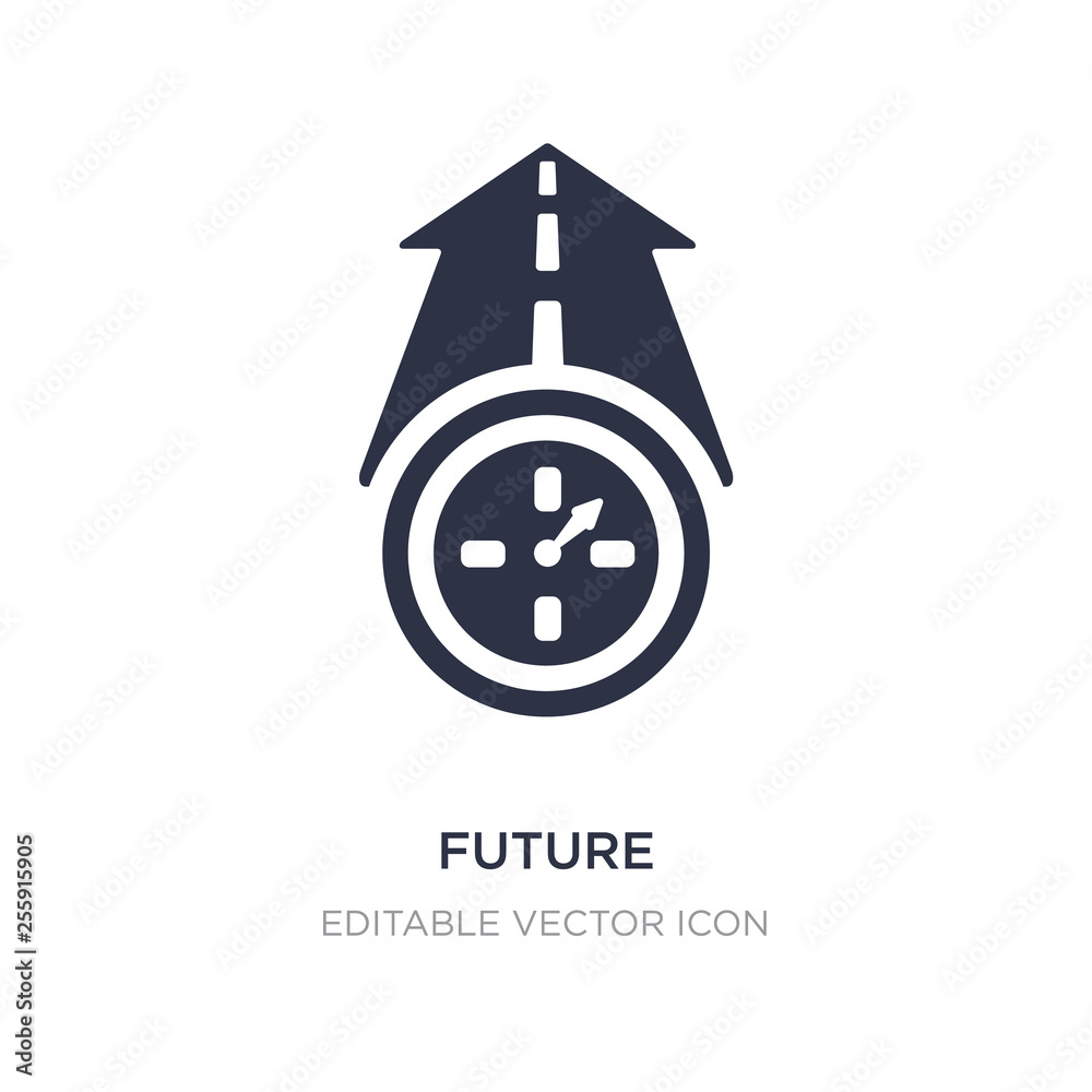 future icon on white background. Simple element illustration from Halloween concept. - obrazy, fototapety, plakaty 