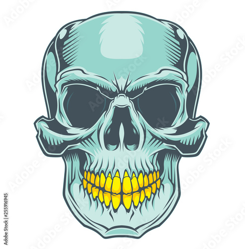 The smile of the skull.