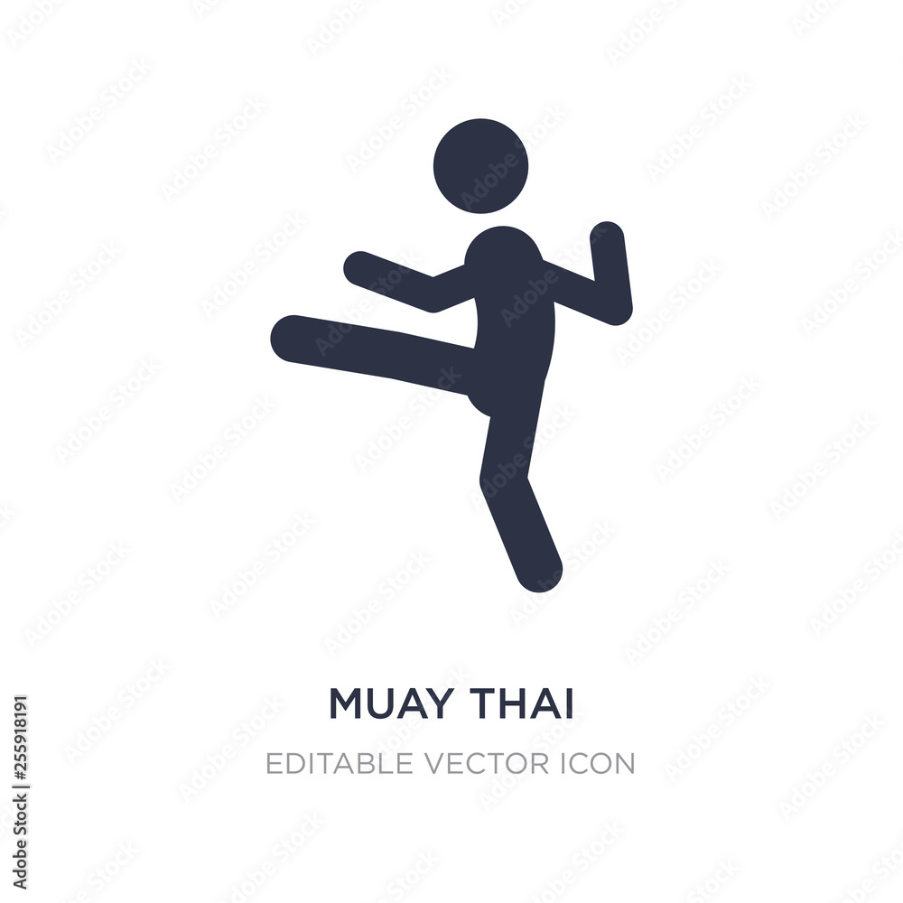 muay thai icon on white background. Simple element illustration from Miscellaneous concept. muay thai icon on white background. Simple element illustration from Miscellaneous concept.