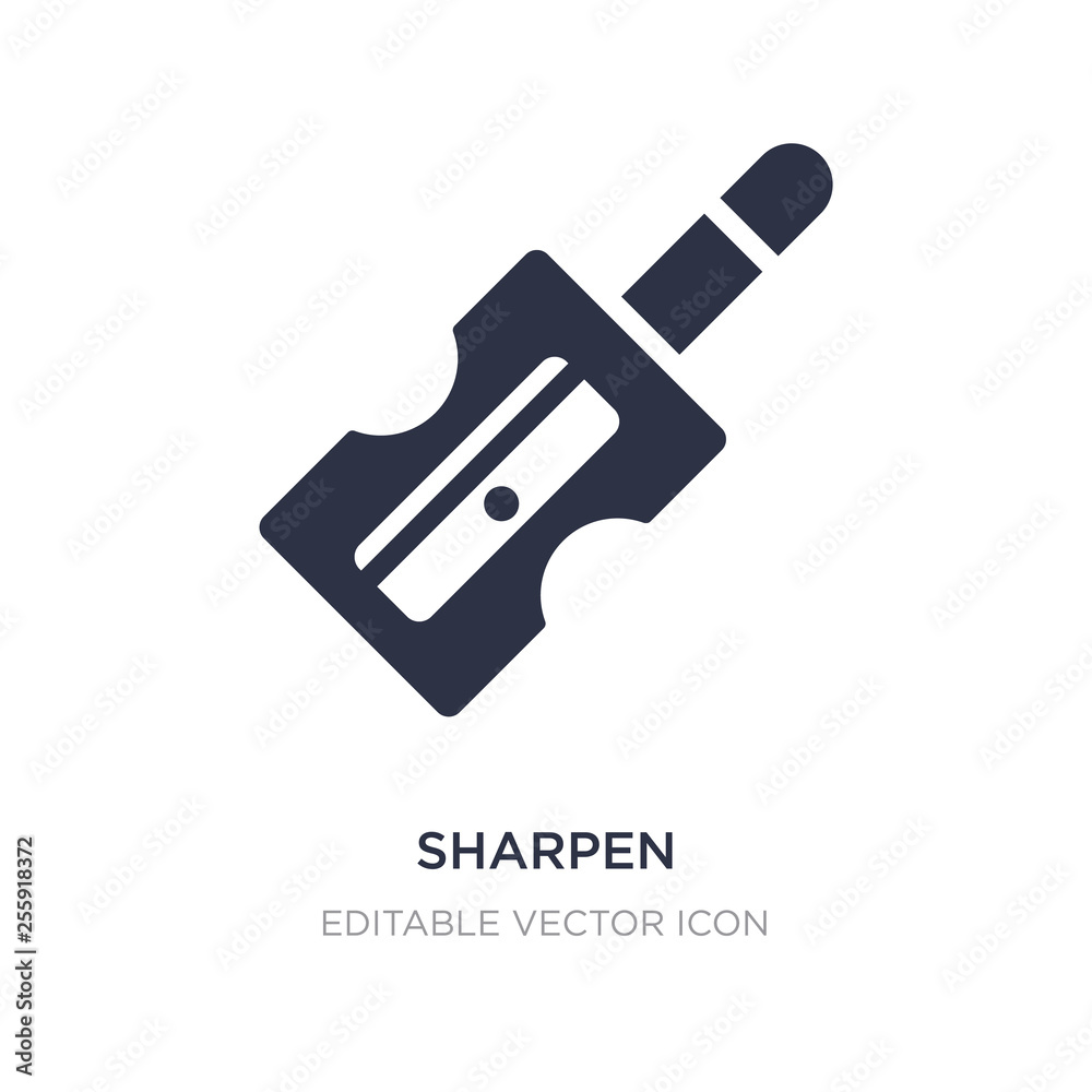 sharpen icon on white background. Simple element illustration from Miscellaneous concept. sharpen icon on white background. Simple element illustration from Miscellaneous concept.