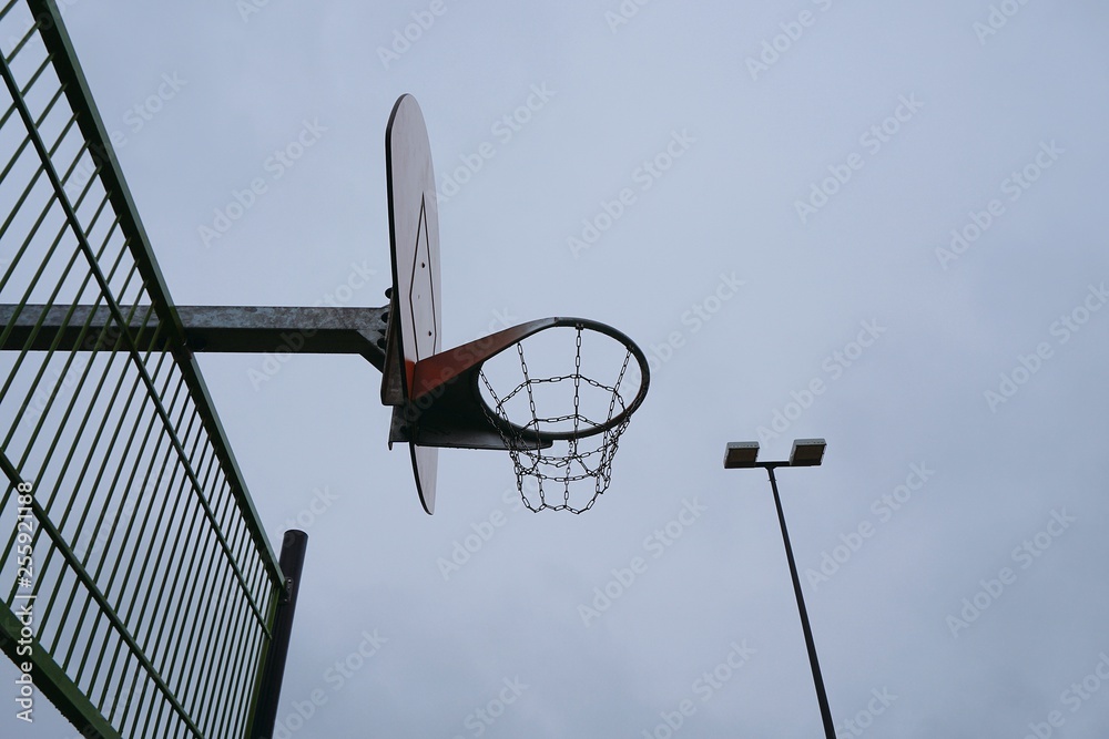 basket in the street basket in the street