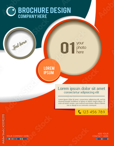 Stylish presentation of business poster