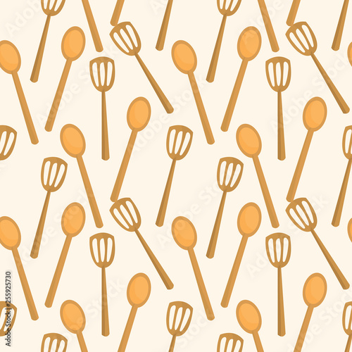 kitchen spatula seamless pattern