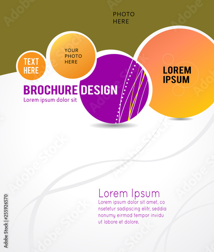 Brochure design content background, illustration