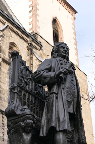The new Bach monument in Leipzig, Germany