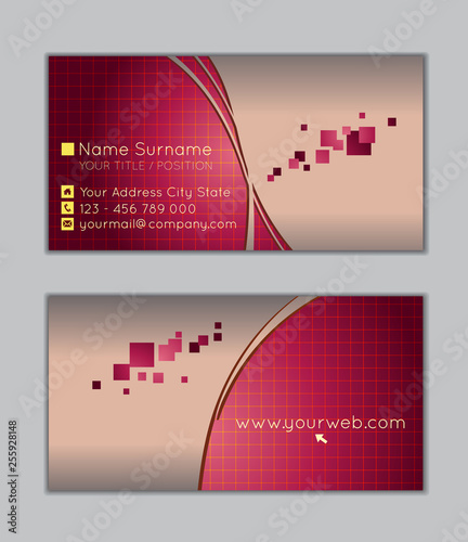Vector business-card set for your design, abstract Illustration.