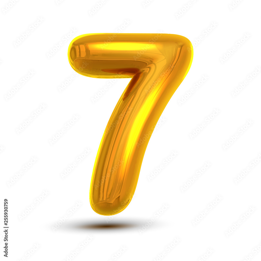 7 Seven Number Vector. Golden Yellow Metal Letter Figure. Digit 7. Numeric Character. Alphabet Typography Design Element. Party Foil Symbol. Numeral Bright Metallic 3D Realistic Illustration 7 Seven Number Vector. Golden Yellow Metal Letter Figure. Digit 7. Numeric Character. Alphabet Typography Design Element. Party Foil Symbol. Numeral Bright Metallic 3D Realistic Illustration