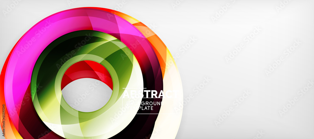Glossy circles geometric background Glossy circles geometric background