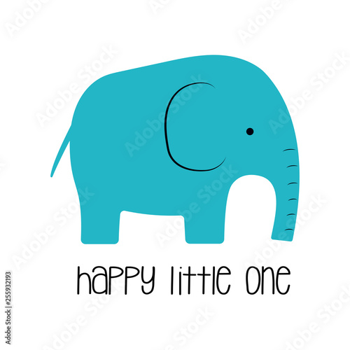 funny kids print elephant