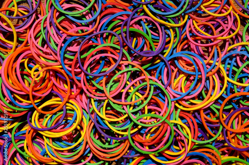 pile of plastic band