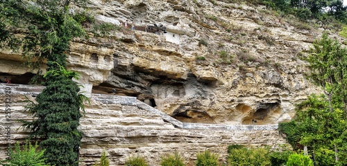 Aladja Monastery carved in the rock in Bulgaria