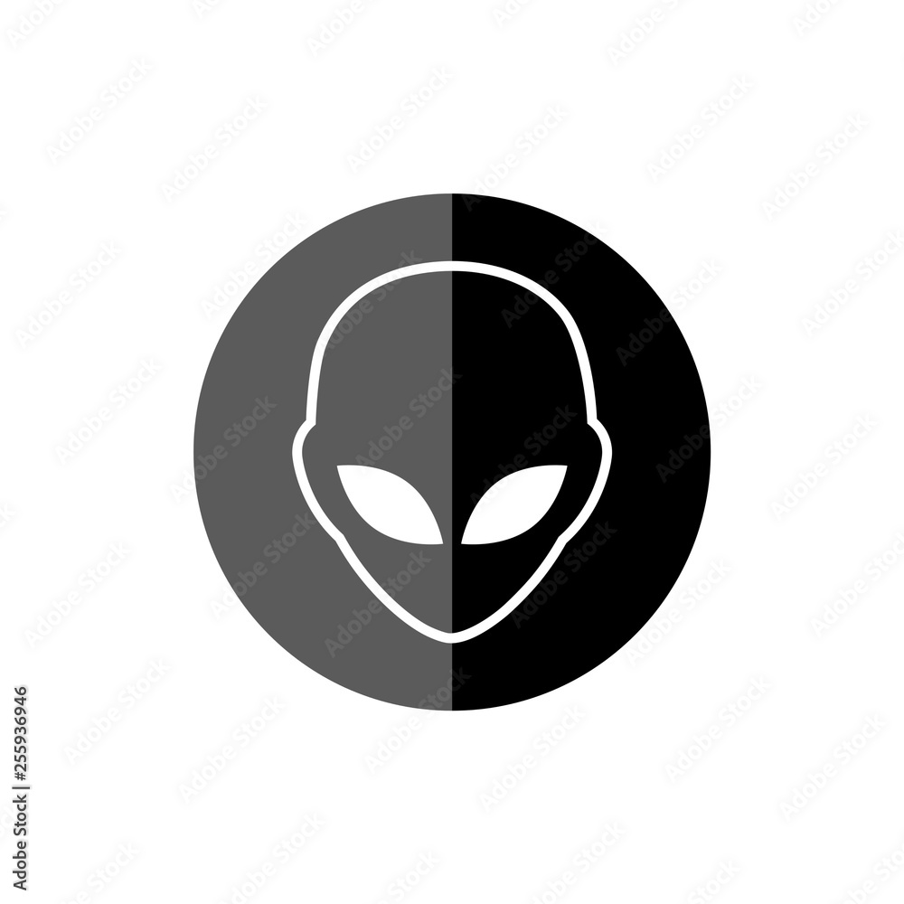 Alien face, Alien head icon Alien face, Alien head icon