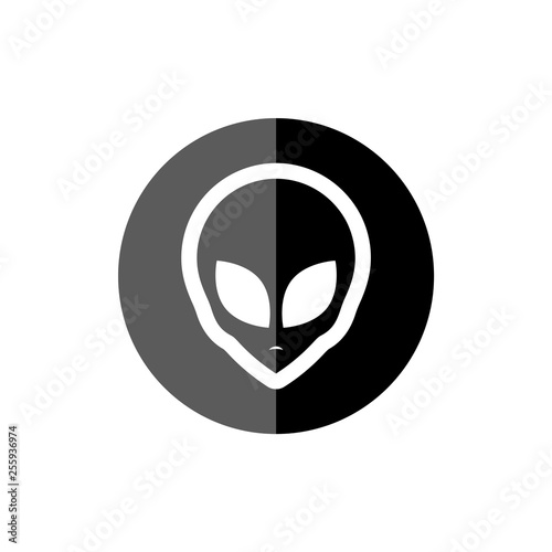 Alien face, Alien head icon