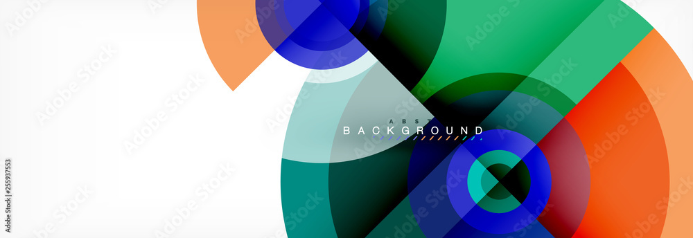 Geometric circle abstract background, creative geometric wallpaper.