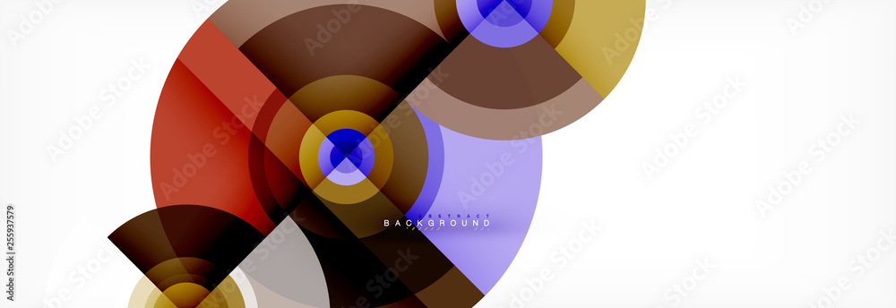 Round circles and triangles abstract background Round circles and triangles abstract background