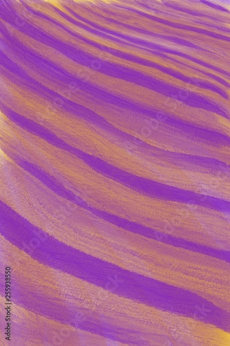 purple background with stripes from a brush, with a yellow tint. painted lavender field