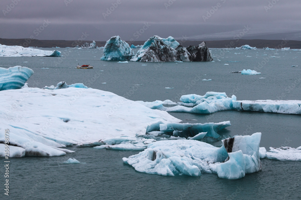 Iceberg in Jokulsarlon summer season in Iceland