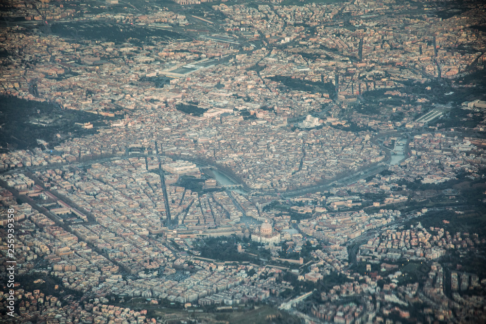 Aerial View of the central city of Rome (capital city of Italy) Aerial View of the central city of Rome (capital city of Italy)
