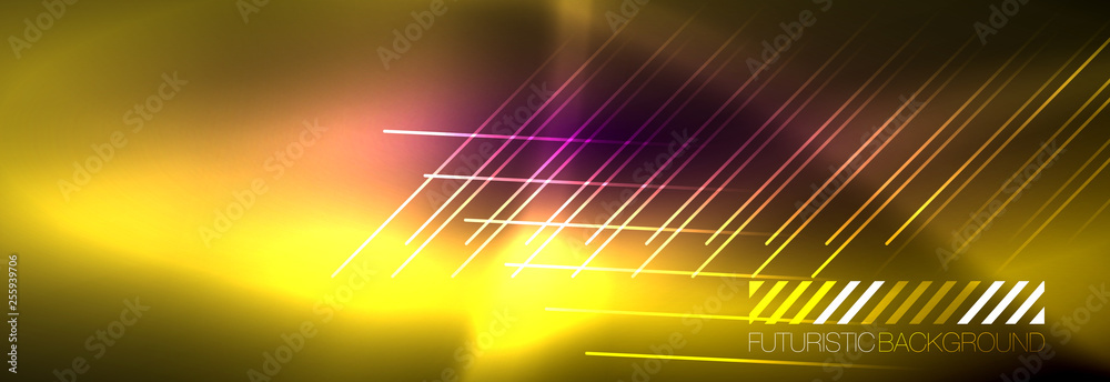 Shiny glowing lights neon color design background Shiny glowing lights neon color design background