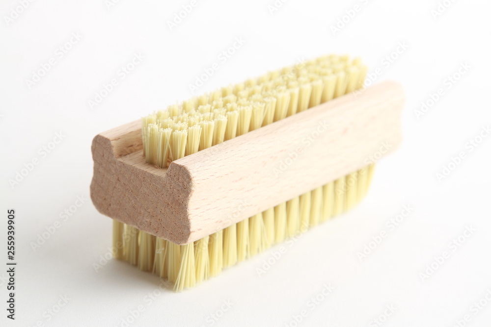 wooden brush for nail cleaning