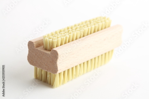 Obraz na płótnie wooden brush for nail cleaning w salonie