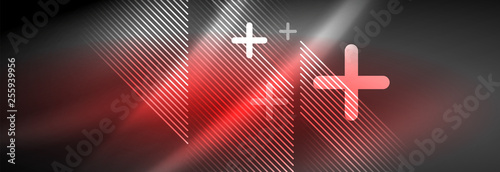 Shiny glowing lights neon color design background