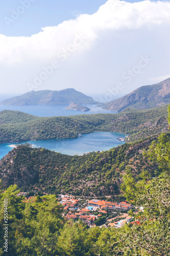 Oludeniz lagoon view from mountains, Turkey
